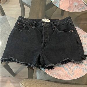 Free People Makai Black Denim Women's Shorts - Size 29